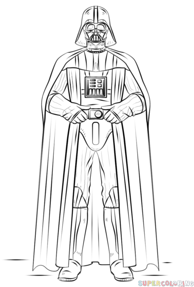 How To Draw Darth Vader Step By Step Drawing Tutorials Star Wars Drawings Star Wars C