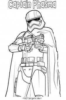 Star Wars The Force Awakens Captain Phasma Coloring Pages Printable Coloring Pages For Kids Star Wars Coloring Book Star Wars Drawings Star Wars Kids