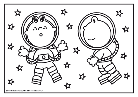 Frokkie En Lola Kleurplaat In De Ruimte Ruimte Thema Ruimte Thema