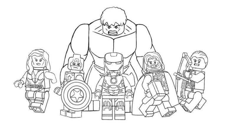 Lego Avengers Coloring Pages Avengers Para Colorear Dibujos De Super Heroes Dibujos P