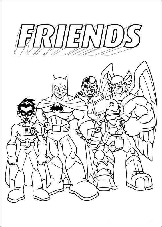 Coloring Page Superfriends Superfriends On Kids N Fun Co Uk Op Kids N Fun Vind Je Alt