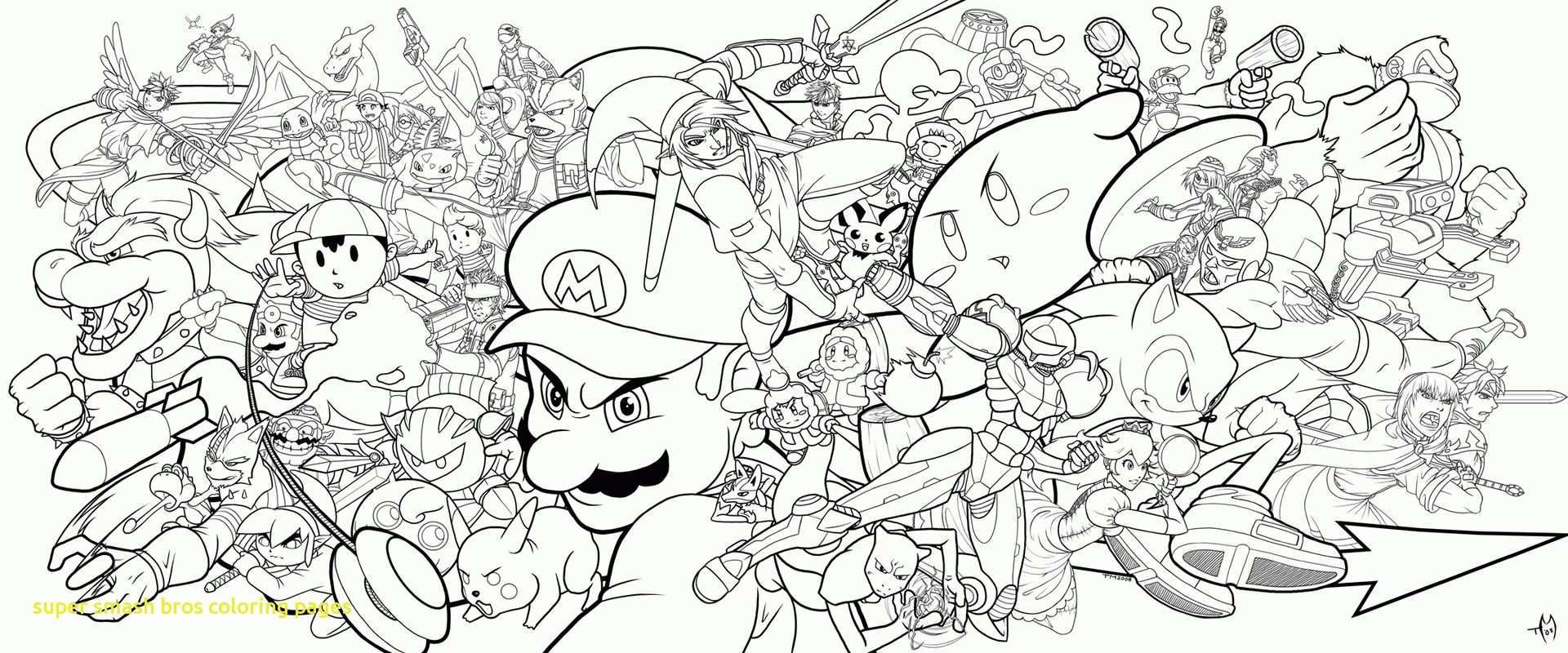 Super Smash Bros Coloring Pages Co Inside Faba Me In Kleurplaten