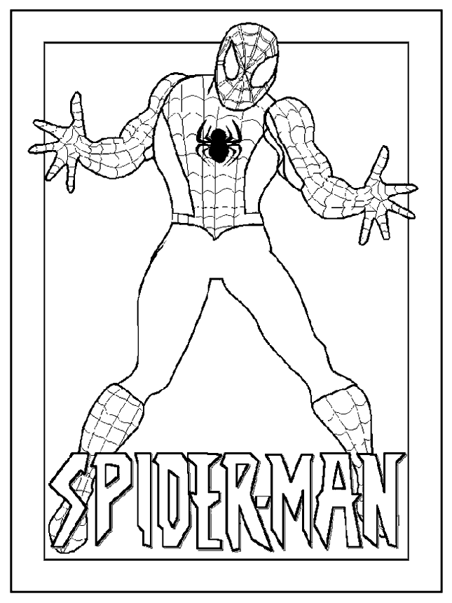 Kids N Fun Com Coloring Page Spiderman Spiderman Spiderman Coloring Superhero Colorin