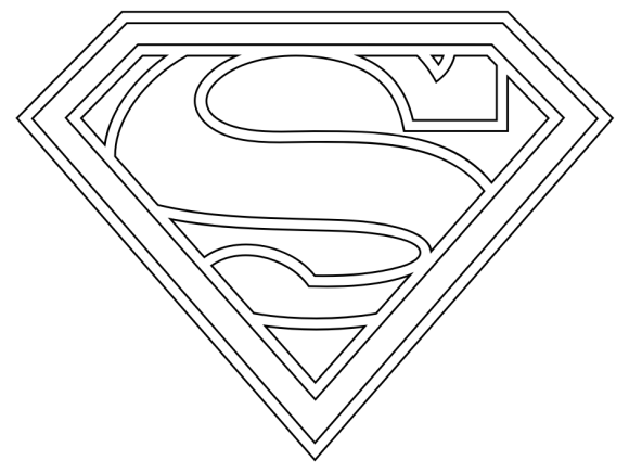 Superman Logo Coloring Pages Free Superhero Coloring Pages Superman Coloring Pages Su
