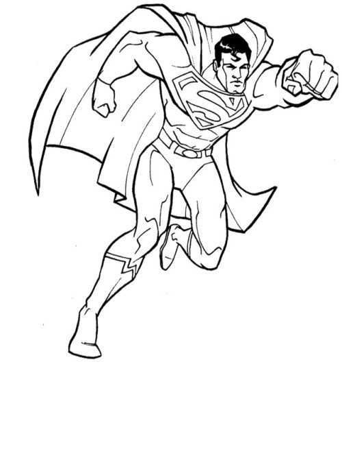 Superman Coloring Pages Free Printable Superhero Coloring Pages Superman Coloring Pag
