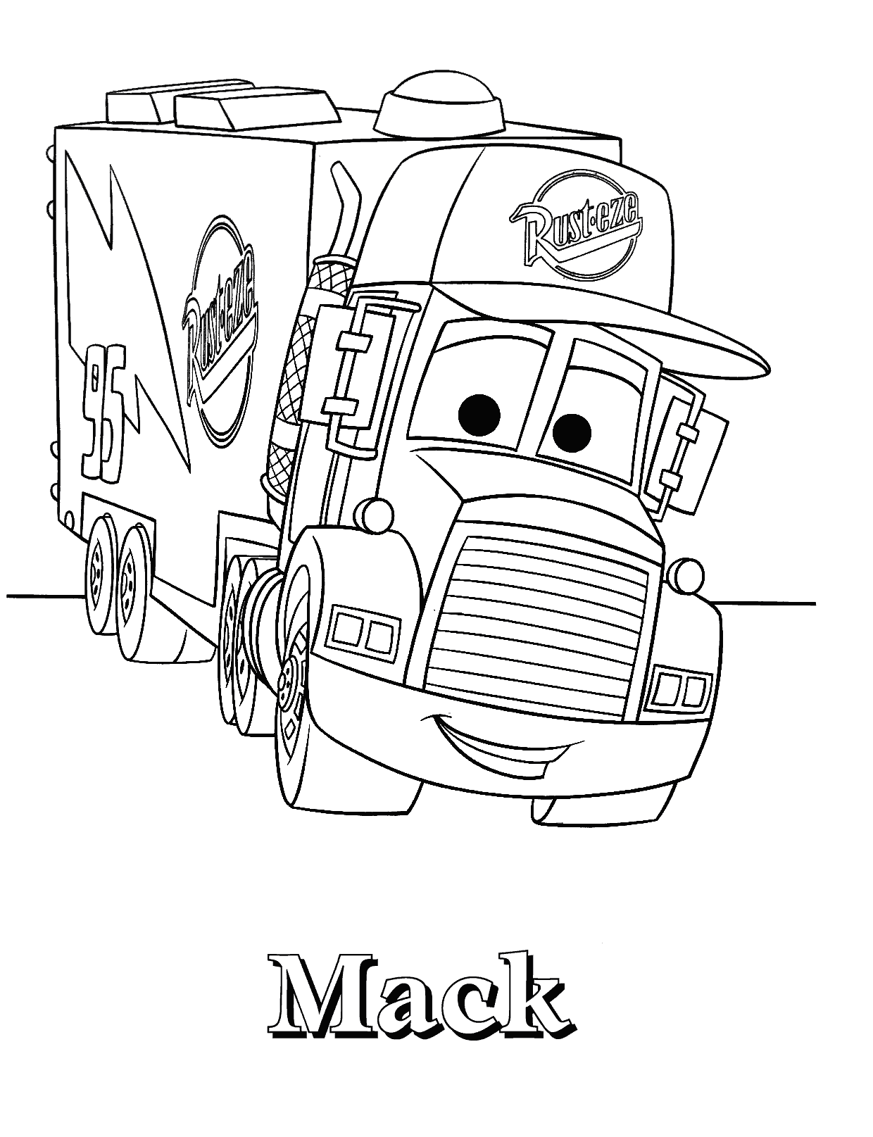 Printable Lightning Mcqueen Coloring Pages Free Large Images Maleboger Tegning Til Bo