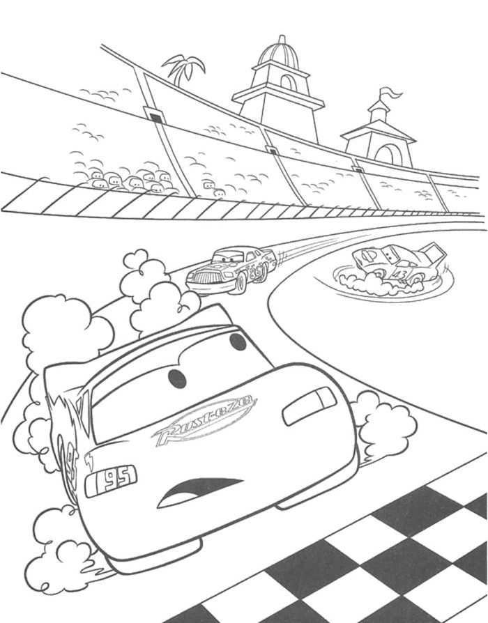 Pixar Track Coloring Page Gratis Kleurplaten Kleurplaten Kleurboek