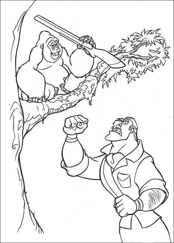 Tarzan 37 Ausmalbilder Fur Kinder Malvorlagen Zum Ausdrucken Und Ausmalen Kleurplaten
