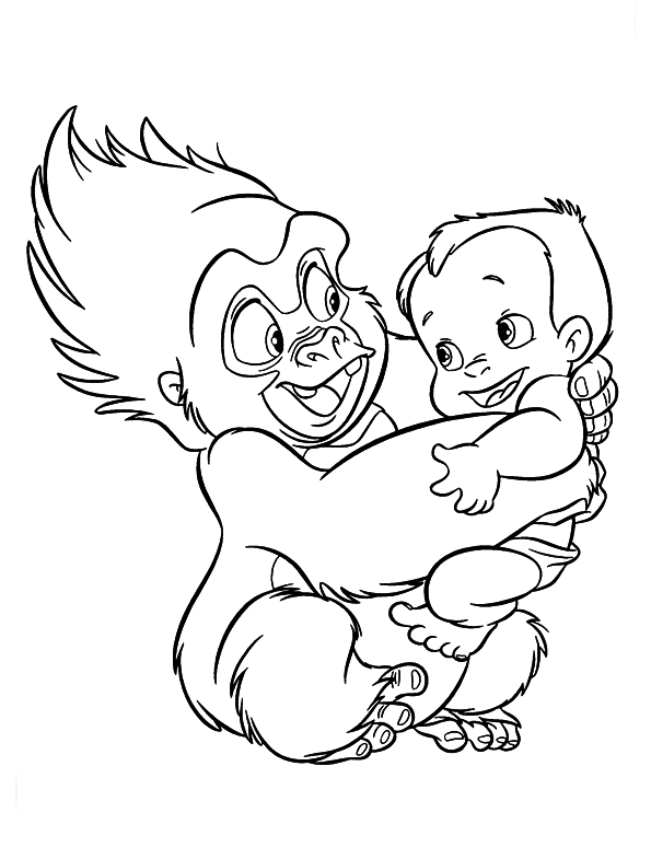 Baby Tarzan Coloring Pages Images Pictures Becuo Disney Coloring Pages Love Coloring