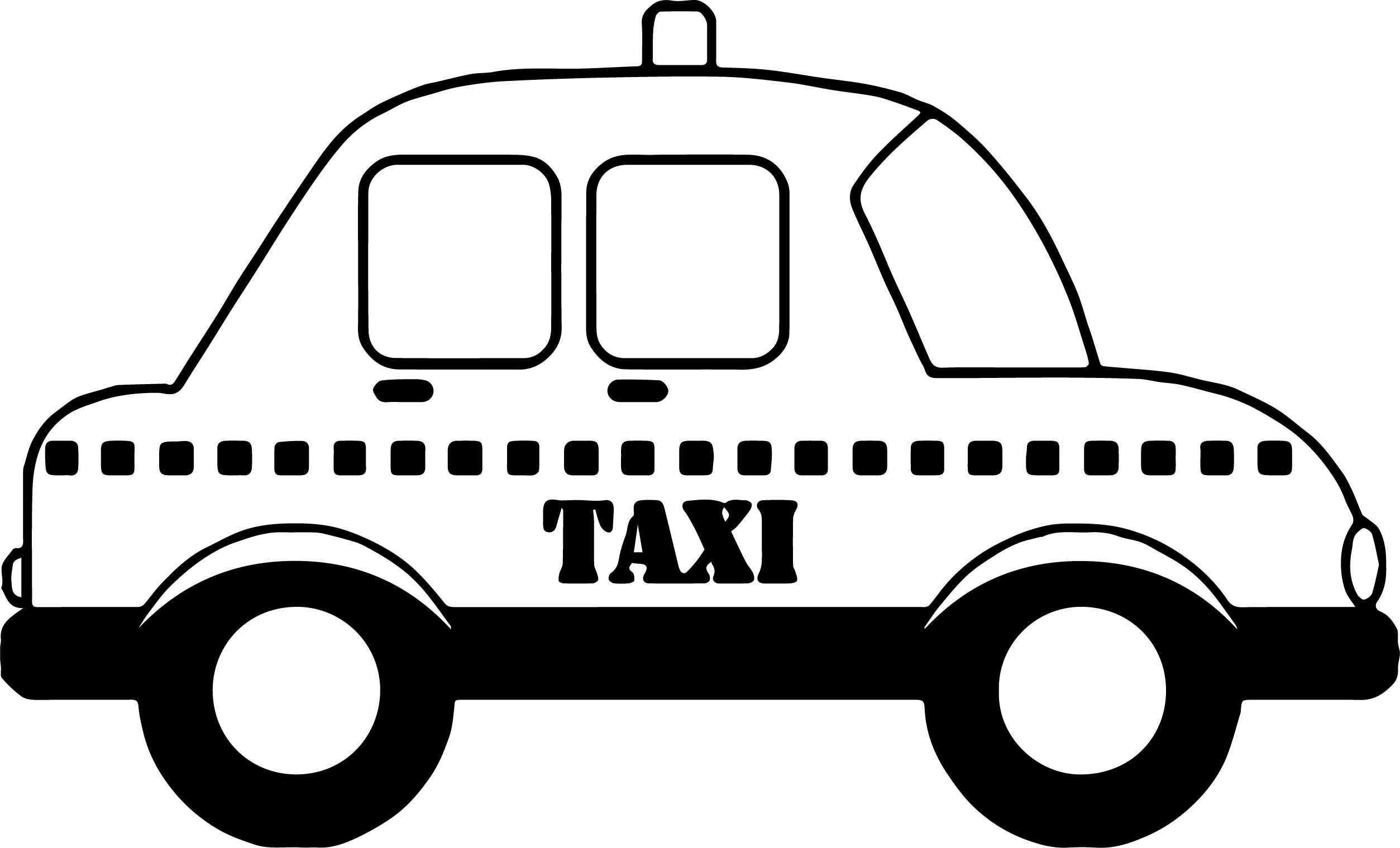 Cool Taxi Car Coloring Page Boyama Sayfalari Araba Otomobil