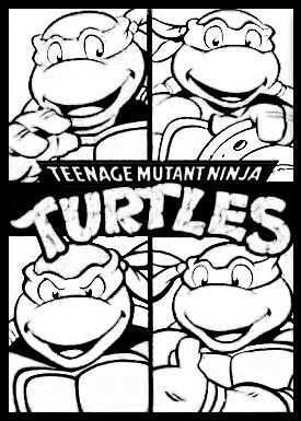 Teenage Mutant Ninja Turtles Tmnt Coloring Page Free Printable Small Size For Goodie