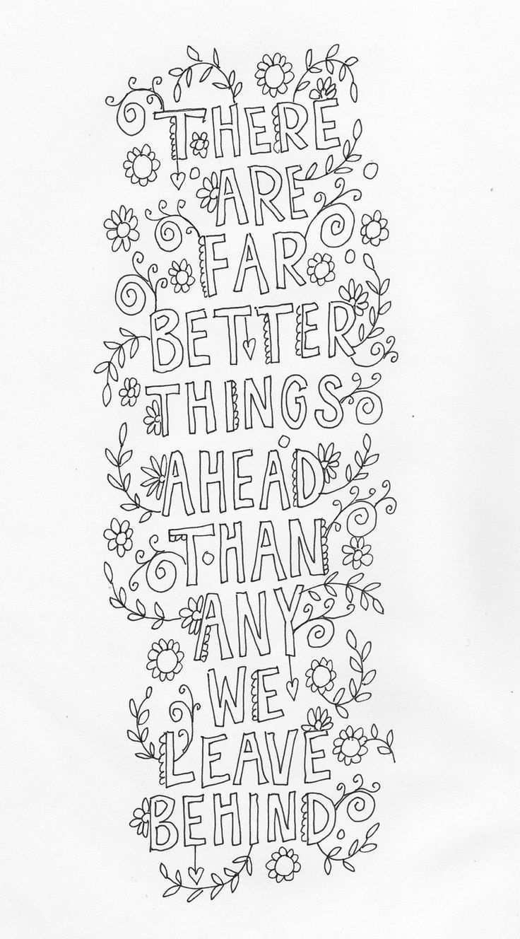 Quote Coloring Page Instant Download Line Art Illustration Personal Use Http Designki