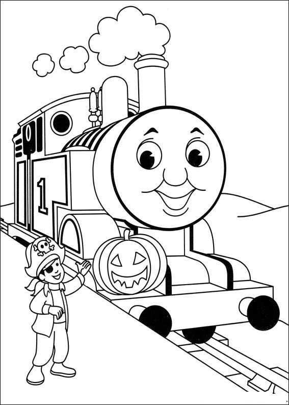 Kleurplaat Thomas De Trein En Halloween 8767 Kleurplaten Thomas And Friends Coloring