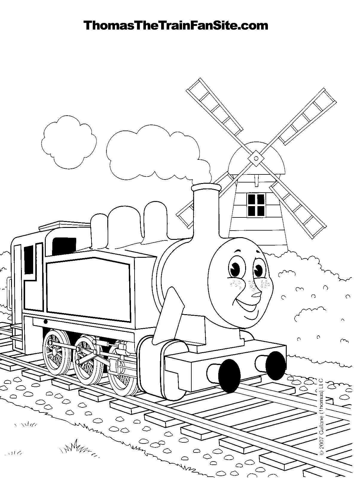 Thomas The Tank Engine Train Coloring Pages Sheets Kleurplaten Trein Thomas De Trein