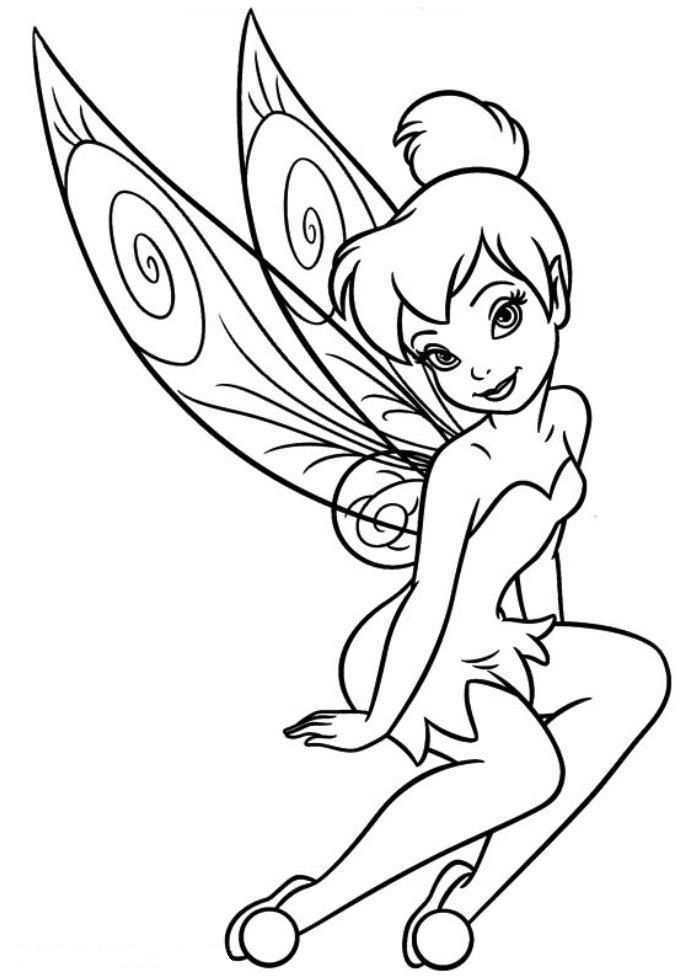 Pin By Ikkebounty On Print Tinkerbell Coloring Pages Fairy Coloring Pages Disney Colo