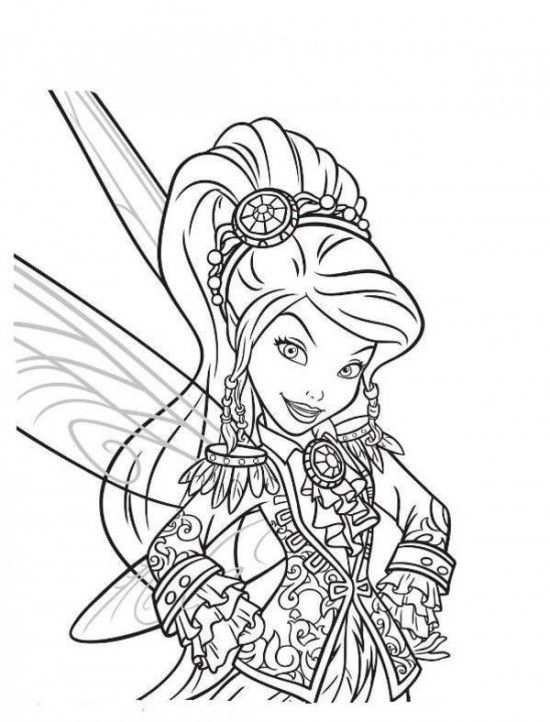 Free Tinker Bell And The Pirate Fairy Coloring Pages Picture 5 550x722 Picture Kleurp