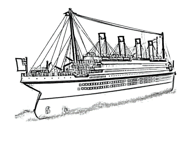 The Titanic Coloring Pages Touw Knutselen
