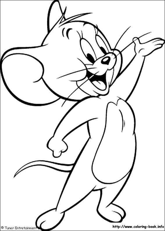 Tom And Jerry Coloring Picture Cartoon Drawings Disney Art Drawings Art Drawings Simple
