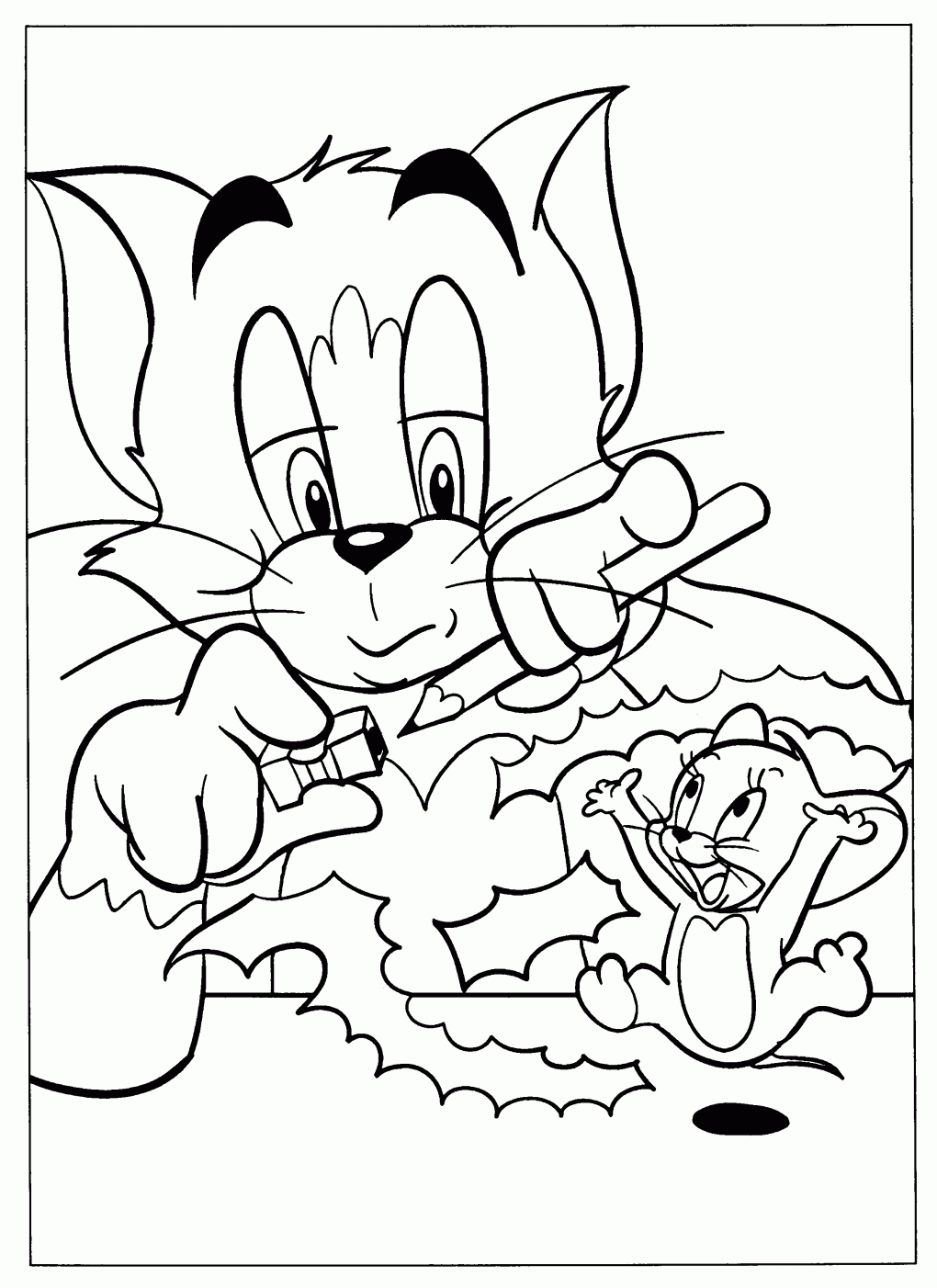 Tom Jerry Coloring Page Coloring Books Disney Coloring Pages Tom And Jerry Pictures
