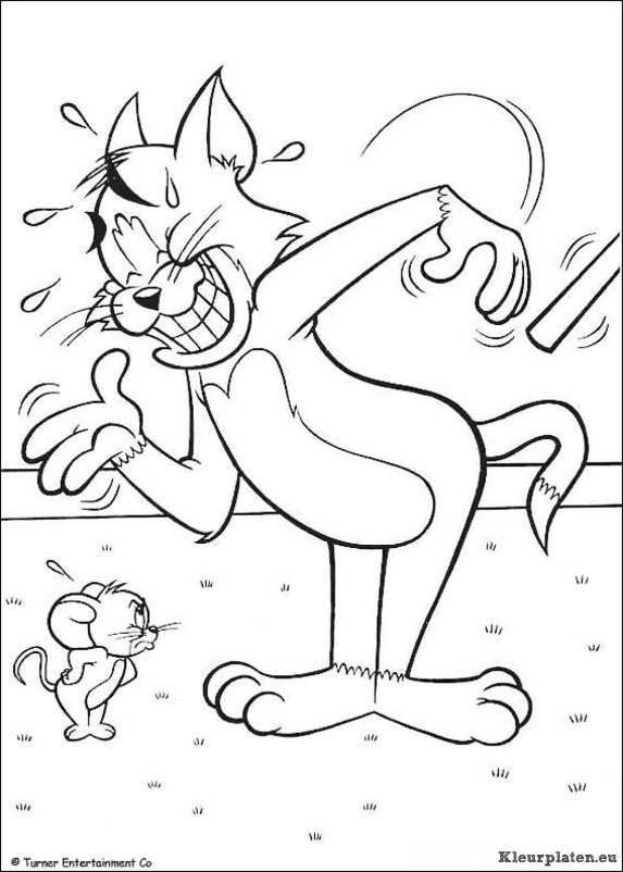 Tom En Jerry Kleurplaat Tom En Jerry Kleurboek Kleurplaten