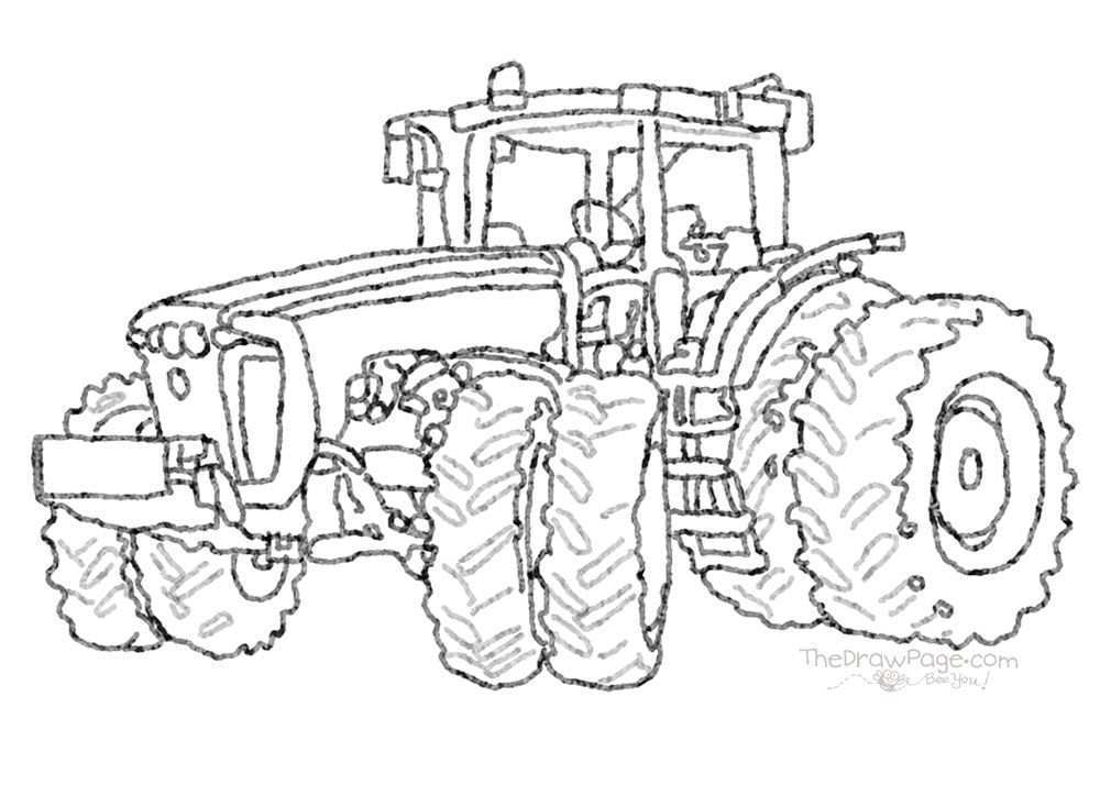 Free Printable Farm Tractor Coloring Pages