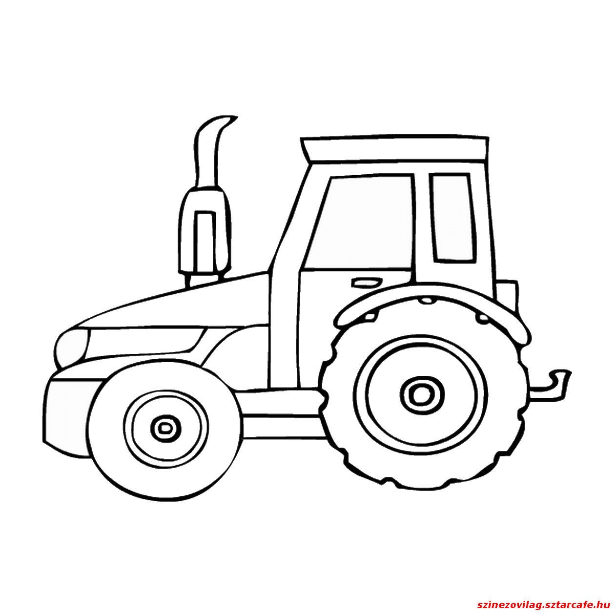 Traktor Szinezo 007 Tractor Coloring Pages Kids Colouring Printables Coloring Pages T