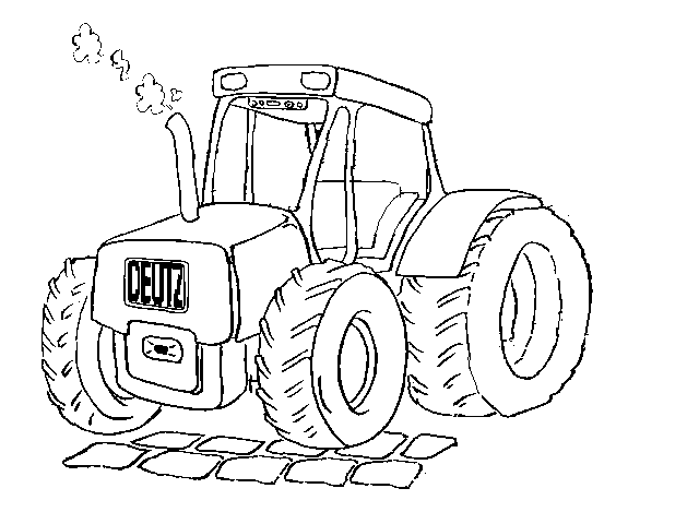 Pin Op Kleurplaten Tractor