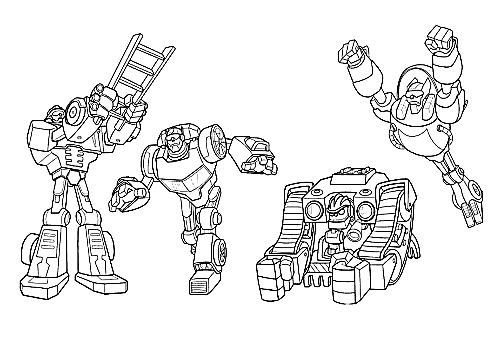 All Rescue Bots Coloring Pages For Kids Printable Free Transformers Rescue Bots Birth