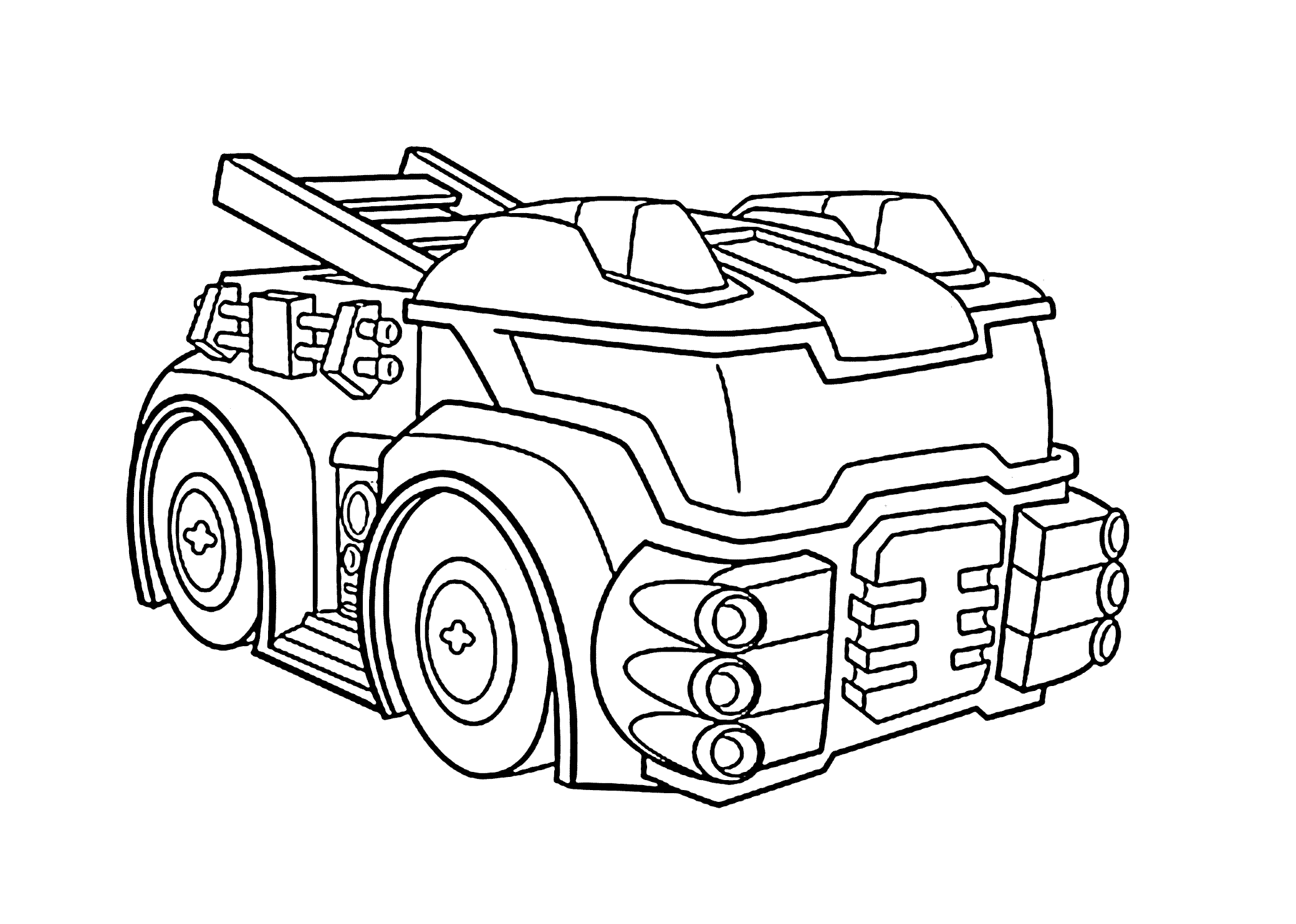 Heatwave The Fire Bot Coloring Pages For Kids Printable Free Rescue Bots Transformers
