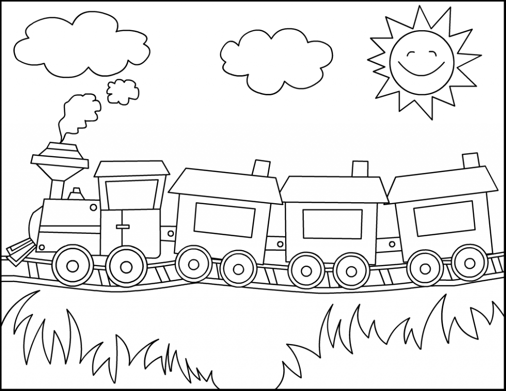 Free Printable Train Coloring Pages For Kids Kinderkleurplaten Kleurplaten Voor Kinde