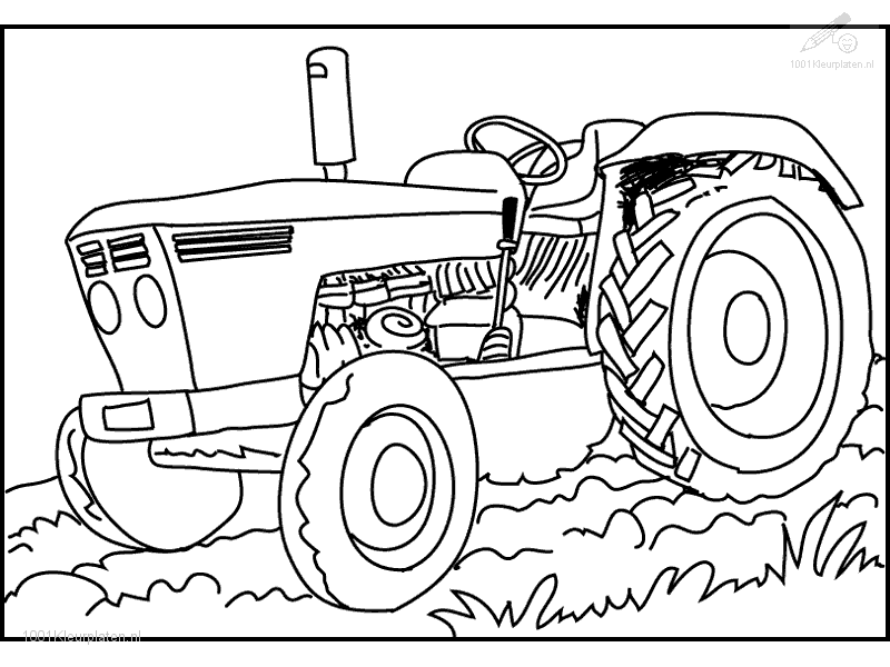 Pin Op Kleurplaten Tractor