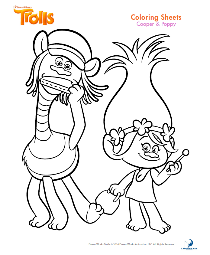 Pin By Jolien De Cnaep On Trolls Poppy Coloring Page Disney Coloring Pages Cartoon Co