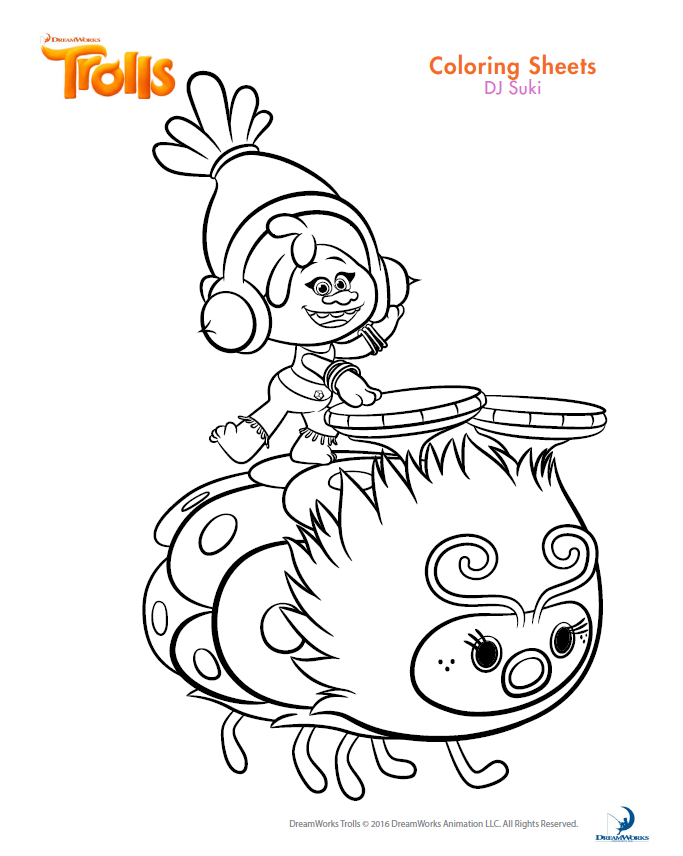 Pin By Joke Slegers On Trolls Poppy Coloring Page Cartoon Coloring Pages Disney Color