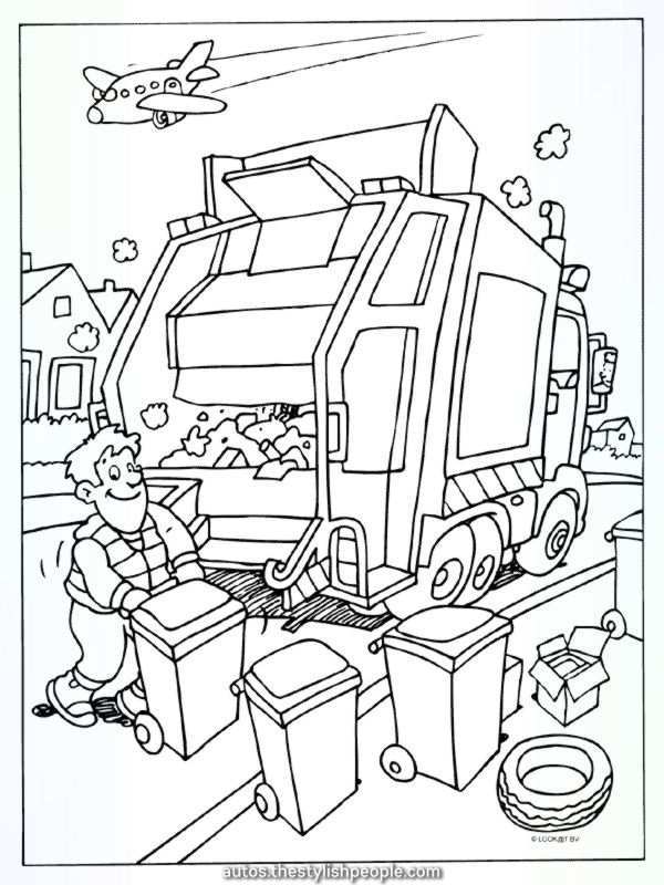 Elegant Coloring Web Page Rubbish Truck Rubbish Collectors Kleurplaten Nl Truck Color