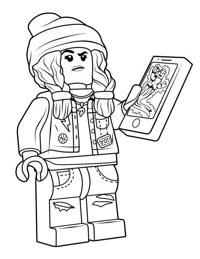 Parker Jackson Coloring Page From Hidden Side True North Bricks Lego Coloring Pages C