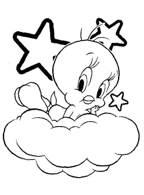 The Tweety Baby Bird Coloring Page Kleurplaten Eenvoudige Tekeningen Kinderkleurplate