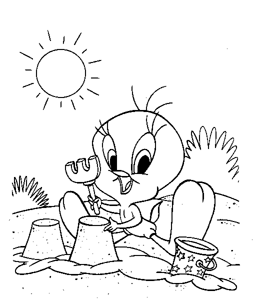 Tweety Coloring Page The Ultimate Tweety Site Bird Coloring Pages Summer Coloring Pag