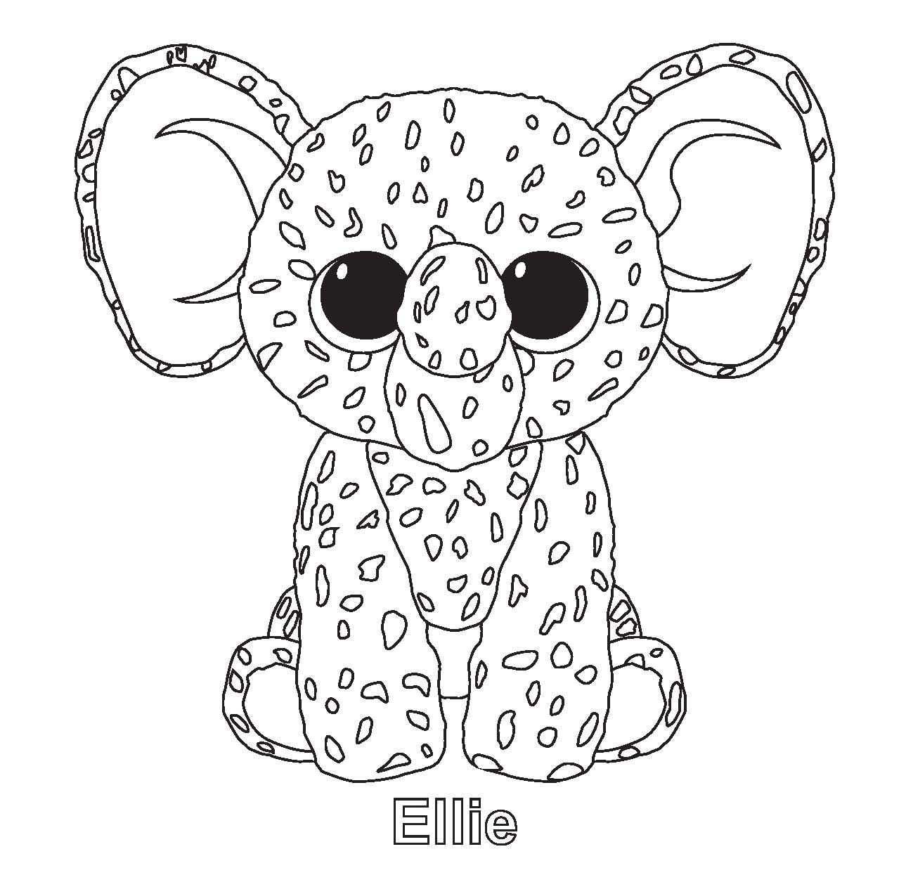 Ty Art Gallery Beanie Boo Birthdays Penguin Coloring Pages Beanie Boo Party