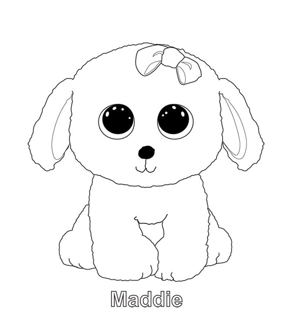 Maddie Beanie Boo Coloring Pages Beanie Boo Dogs Puppy Coloring Pages Dog Coloring Pa