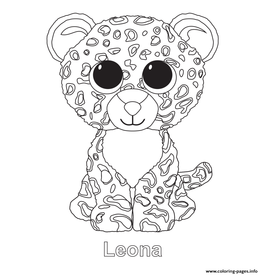 Print Leona Beanie Boo Coloring Pages Penguin Coloring Pages Unicorn Coloring Pages B