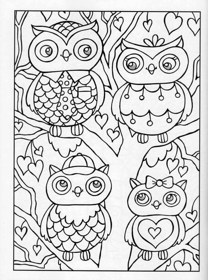 Owl Coloring Pages Coloring Pages Free Coloring Pages
