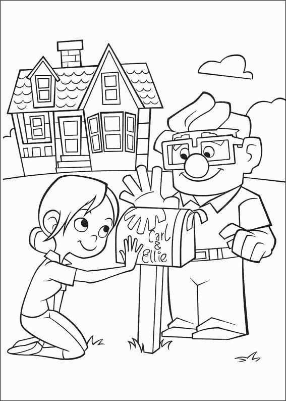 Up House Coloring Page Lovely Kleurplaten Up Coloring Pages In 2020 Cartoon Coloring