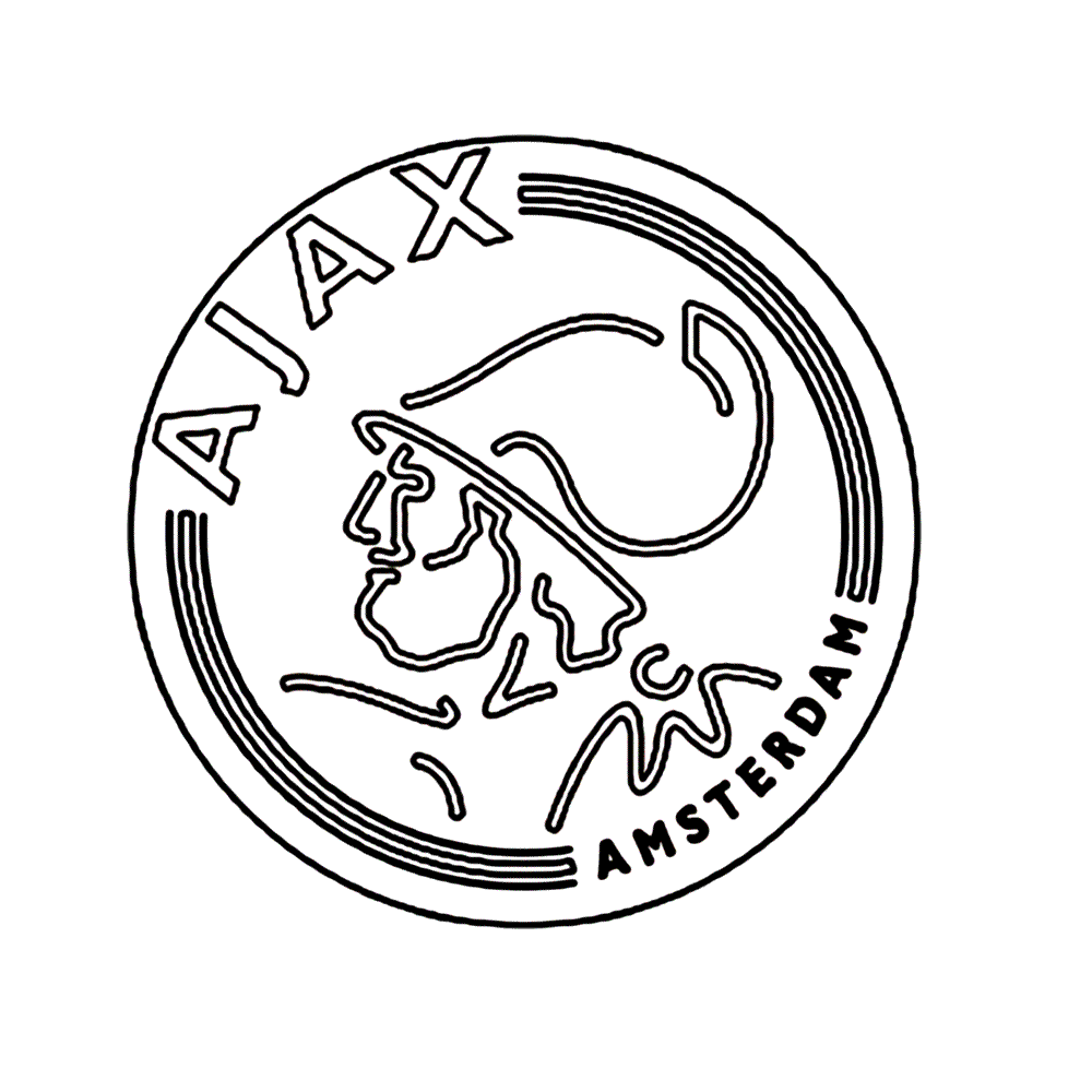 Leuk Voor Kids Kleurplaatafc Ajax Amsterdam Voetbal Tekenen Kleding Logo Voetbal