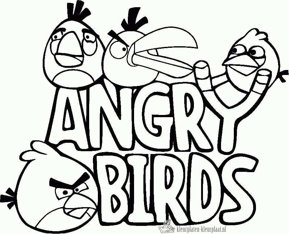 Kleurplaat Angry Birds Gratis Kleurplaten Kinderkleurplaten Kleurplaten