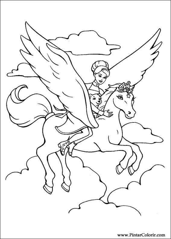 Kleurplaat Pegasus Google Zoeken Unicorn Coloring Pages Horse Coloring Pages Princess Coloring Pages
