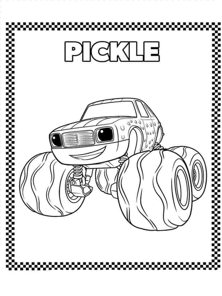 Blaze And The Monster Machines Coloring Pages Monster Coloring Pages Monster Truck Co