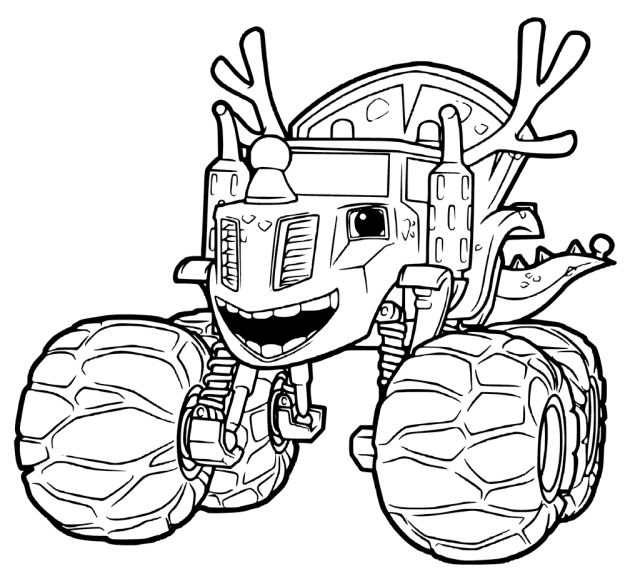 Blaze And The Monster Machines Coloring Pages Monster Coloring Pages Monster Truck Co