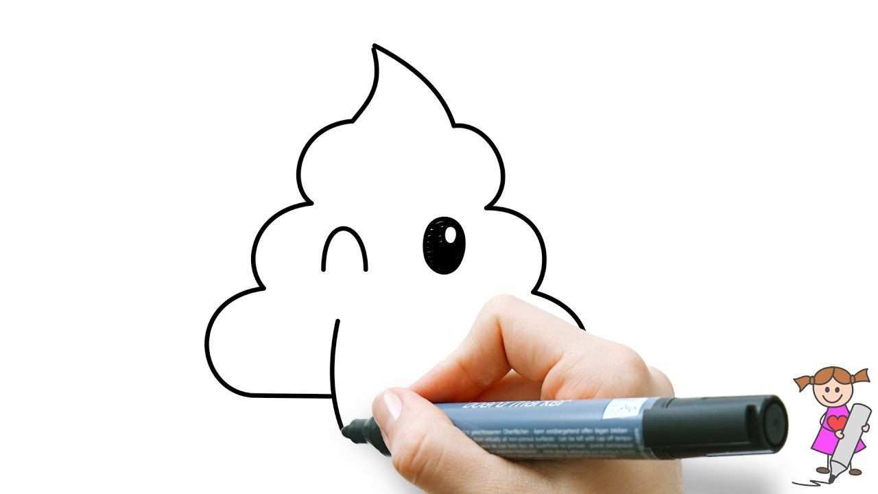 Leer Om Een Lachende Poep Emoticon Te Tekenen Voor Kinderen Youtube Tekenen Voor Kind
