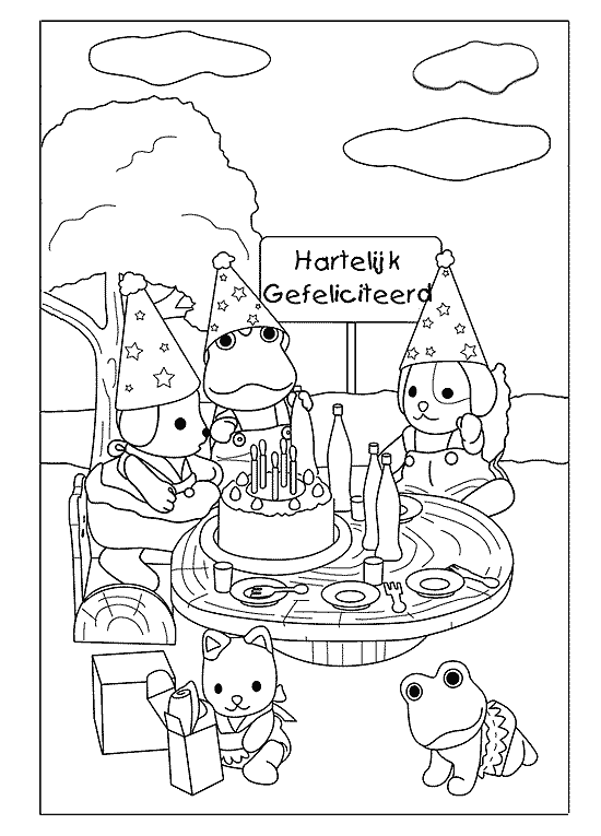 Birthday Coloring Pages 14 Gif 550 765 Verjaardag Kleurplaten Gefeliciteerd