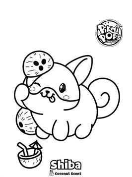 Kids N Fun 46 Kleurplaten Van Pikmi Pops Kawaii Shiba Inu Hello Kitty